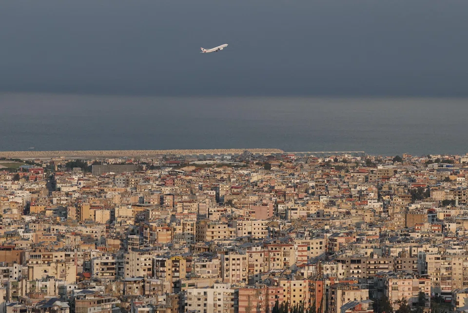 A plane taking off from an airport in Lebanon. In modern conflicts, states often lack full visibility over their territory. Airspace may be legally open while operationally unsafe.