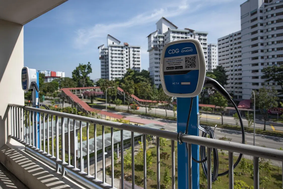 The charging points to be installed are mainly fast-charging and primarily located in HDB commercial complexes and publicly accessible car parks. 