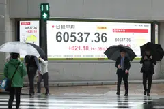 The Nikkei fell 0.6 per cent to 60,174.75, as of 0027 GMT, on Tuesday.