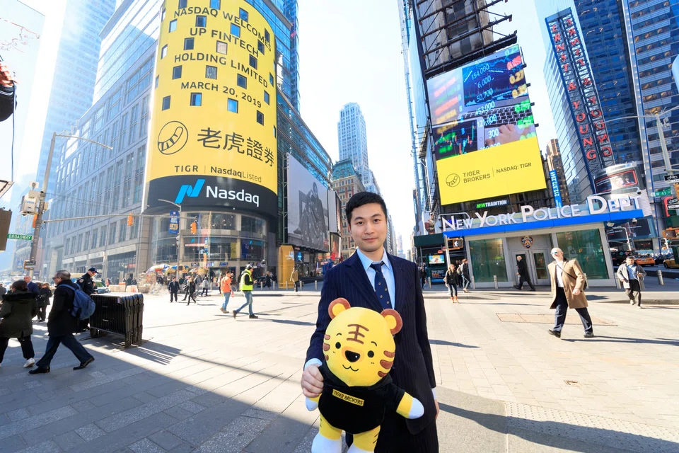About one in every three adults in Singapore is a registered user of Tiger Brokers, according to Wu  Tianhua.
