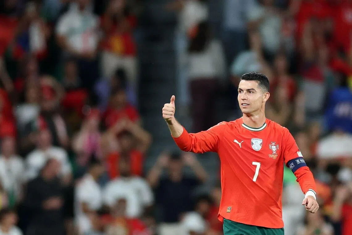Ronaldo will serve his mandatory one-game suspension when Portugal plays host to Armenia on Sunday.