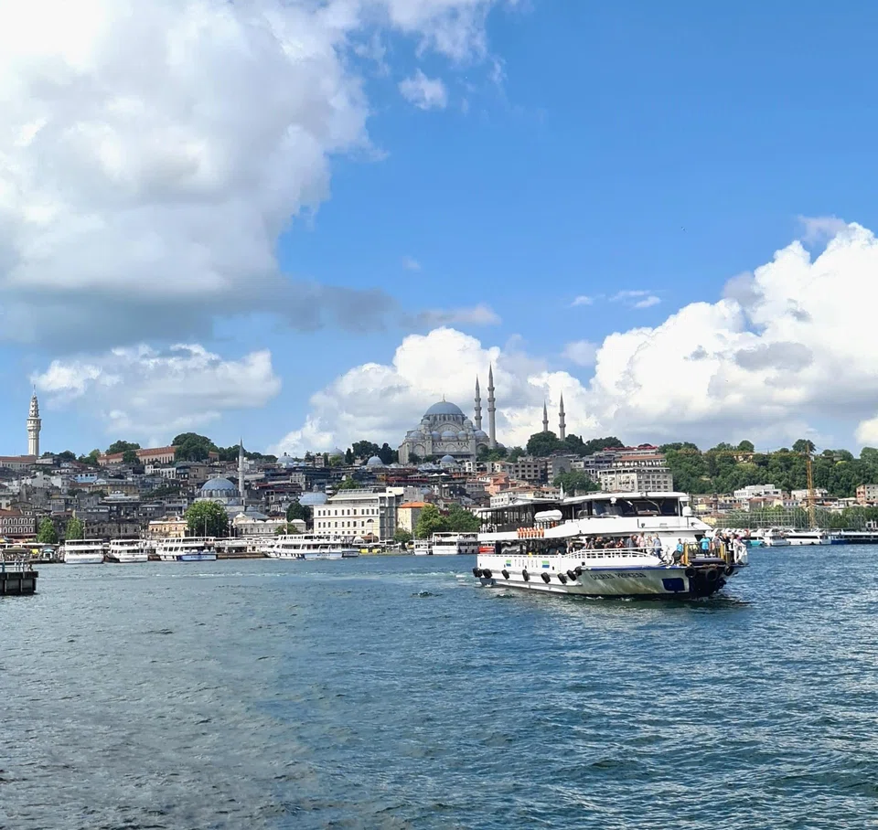 Built in the mid-16th-century, the Suleimaniye Mosque, with its two tall minarets and two shorter ones, is one of the most distinctive landmarks in the city..