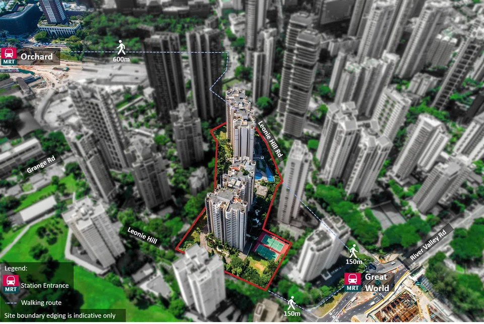 Inclusive of an estimated S$277 million lease top-up premium, the unit land rate works out to aboutS $2,049 per square foot per plot ratio (psf ppr) for the 204,742 sq ft site. Factoring in the 10 per cent bonus gross floor area due to a high development baseline, the unit land rate is S$1,862 psf ppr. 