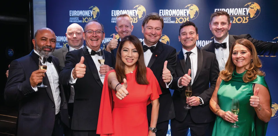 DBS CEO Tan Su Shan at the Euromoney Awards for Excellence 2025 where the bank won the ‘World’s Best Bank’ accolade for the third time since 2019. DBS was also the
inaugural winner as ‘World’s Best Bank for Customer Experience’ and was lauded ‘World’s Best Bank for Corporate Responsibility’ for the second time.