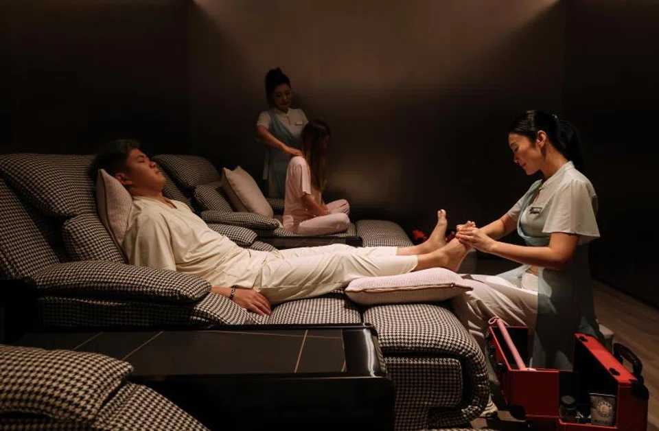Massage therapy rooms in House+ Bubble. The complex is designed to accommodate 700 to 1,000 visitors a day.