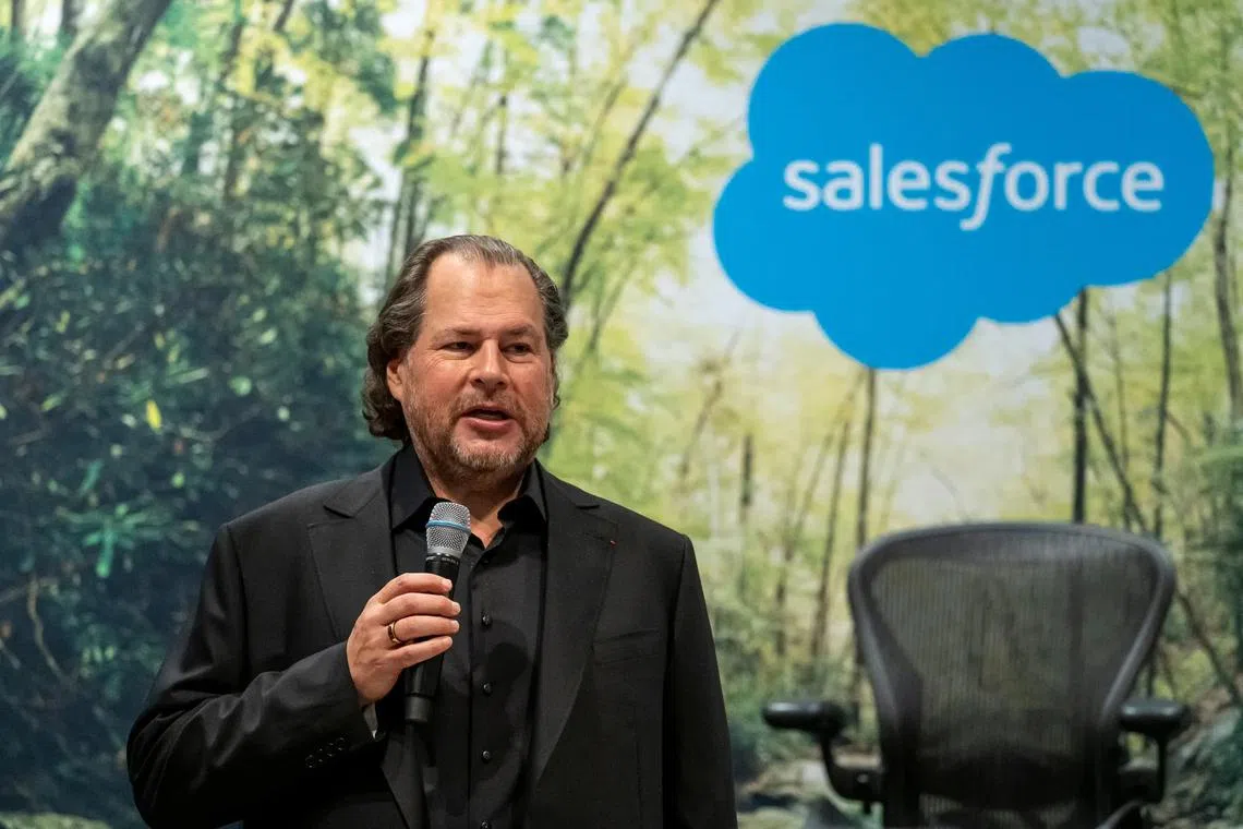 “All of us have to get our head around this idea that AI can do things that before we were doing,” Salesforce CEO Marc Benioff said. 