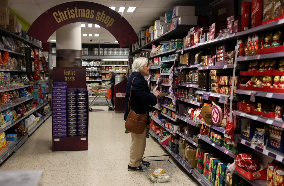 Britain’s overall consumer price inflation rate fell to 3.2 per cent in November. 