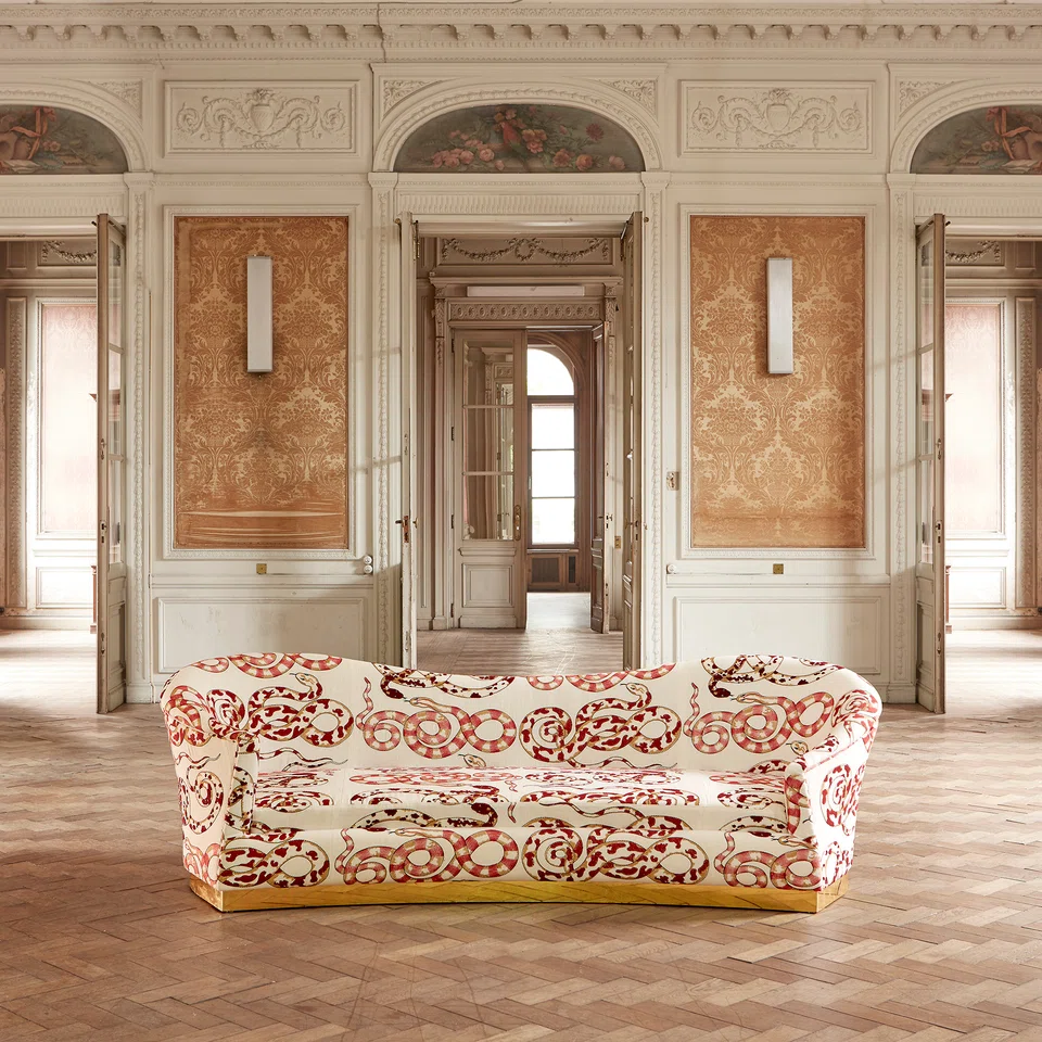 Victoria-Maria Geyer snake fabric.