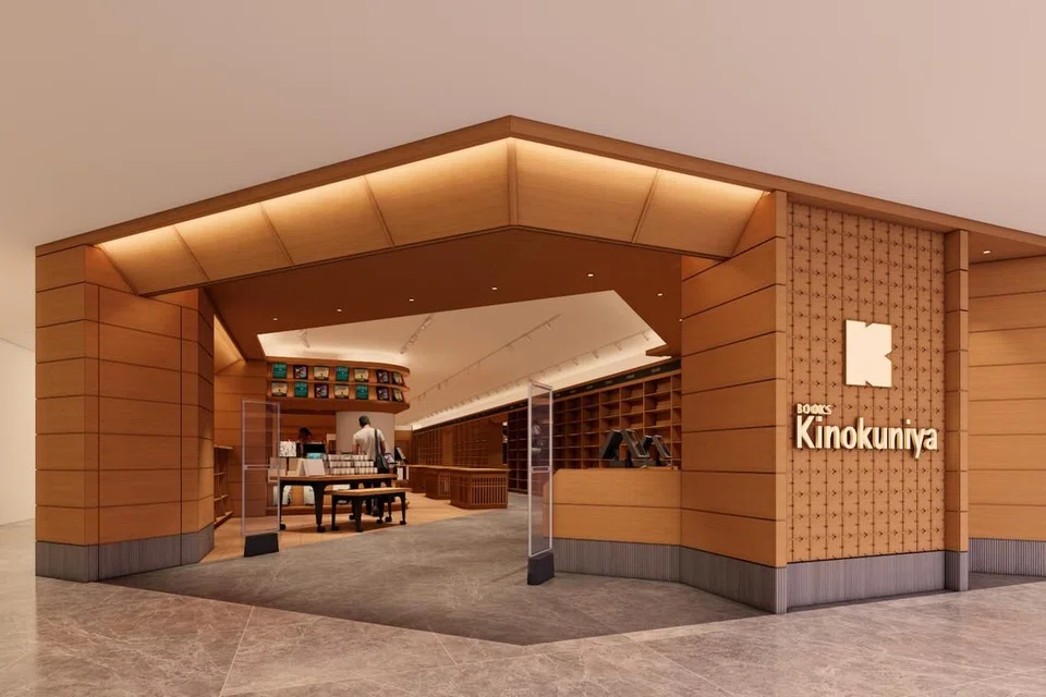 An early artist's impression of Books Kinokuniya's new outlet at Raffles City. 