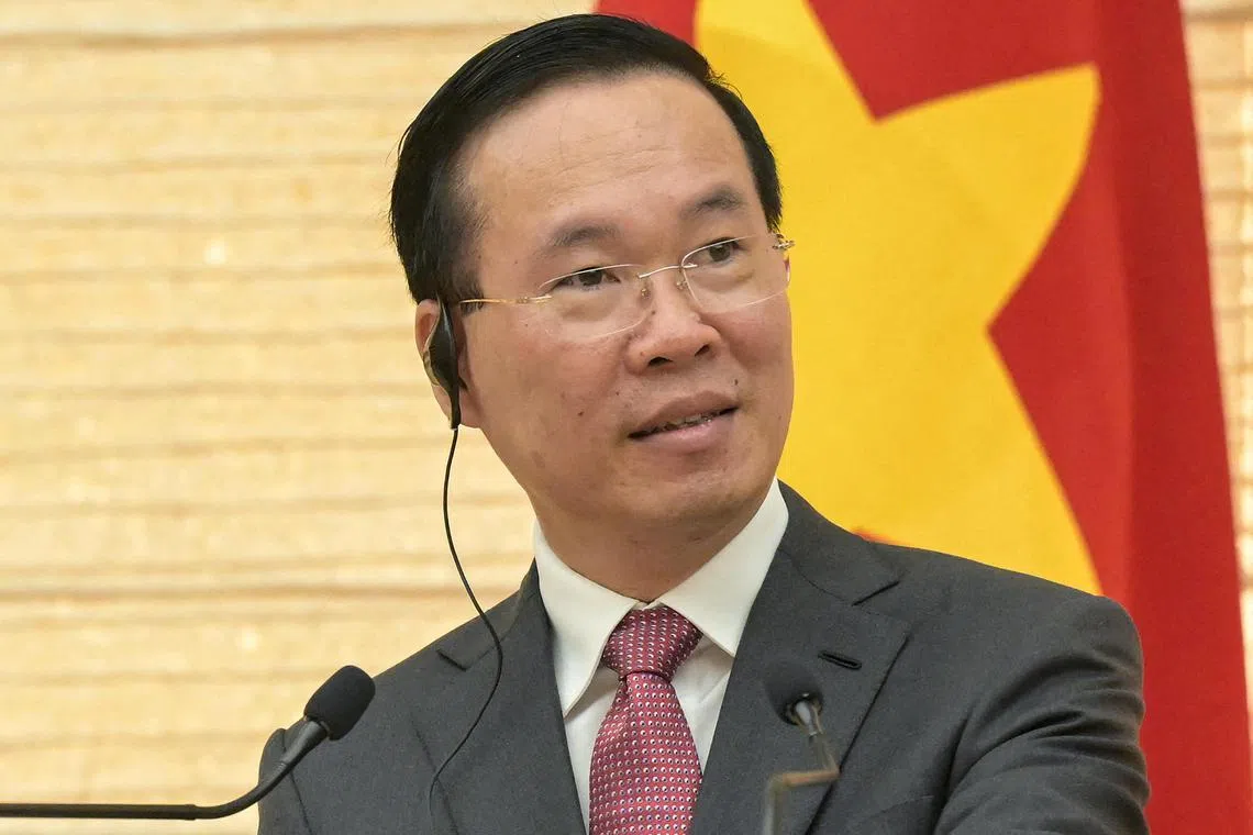 Ousted: Vo Van Thuong was removed as president of Vietnam last week for "violations and wrongdoing". 
