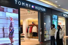 A Tommy Hilfiger store at a mall in Beijing, China, Feb 5, 2025. US firm PVH, which owns Tommy Hilfiger and Calvin Klein, said on Feb 5 it was "deeply disappointed" by China's decision to place it on the country's sanctions list.