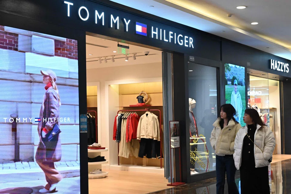 A Tommy Hilfiger store at a mall in Beijing, China, Feb 5, 2025. US firm PVH, which owns Tommy Hilfiger and Calvin Klein, said on Feb 5 it was "deeply disappointed" by China's decision to place it on the country's sanctions list.