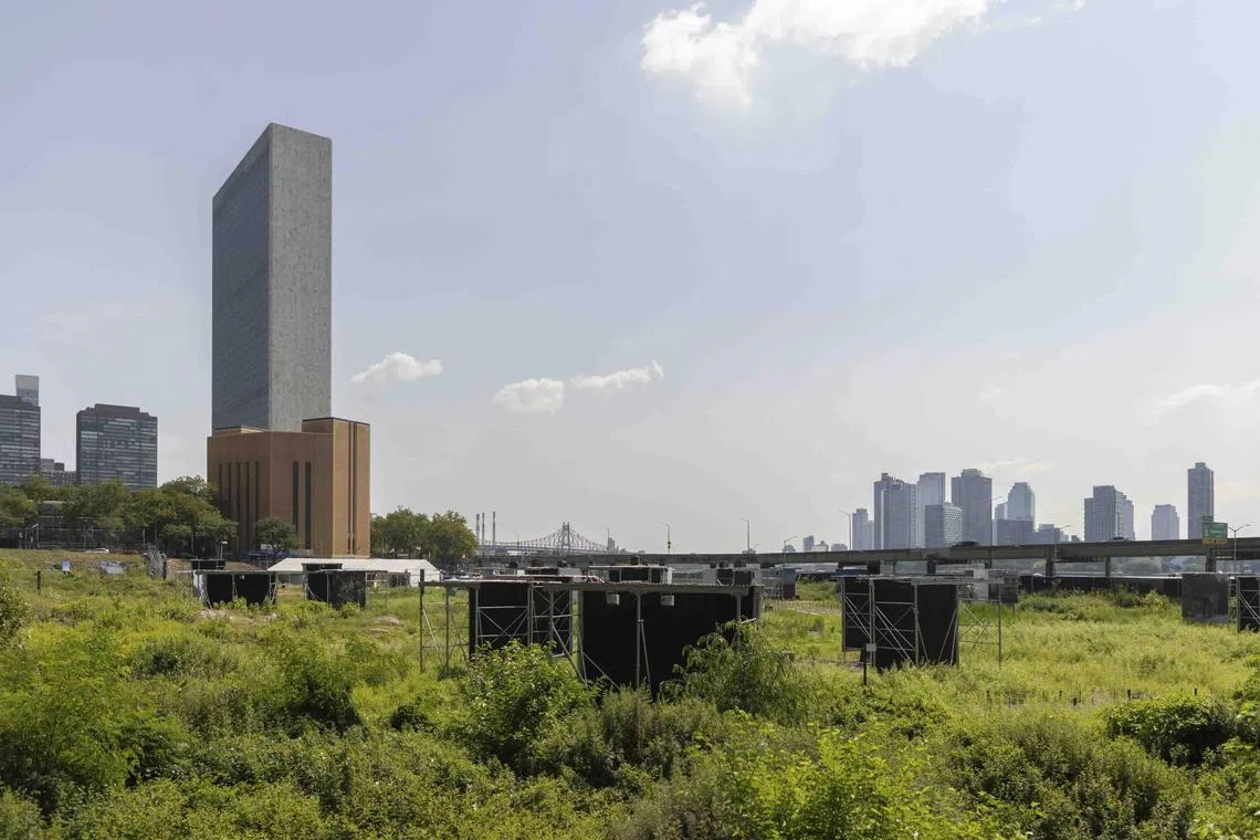 The proposed site of the 'Freedom Plaza' project in New York.