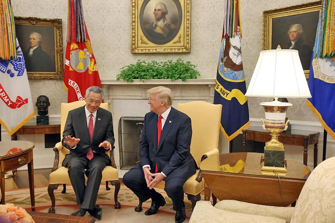 Trump accepts invitation to visit Singapore in 2018