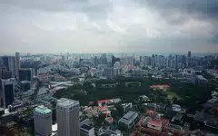 Singapore's skyline on Apr 28, 2022. 