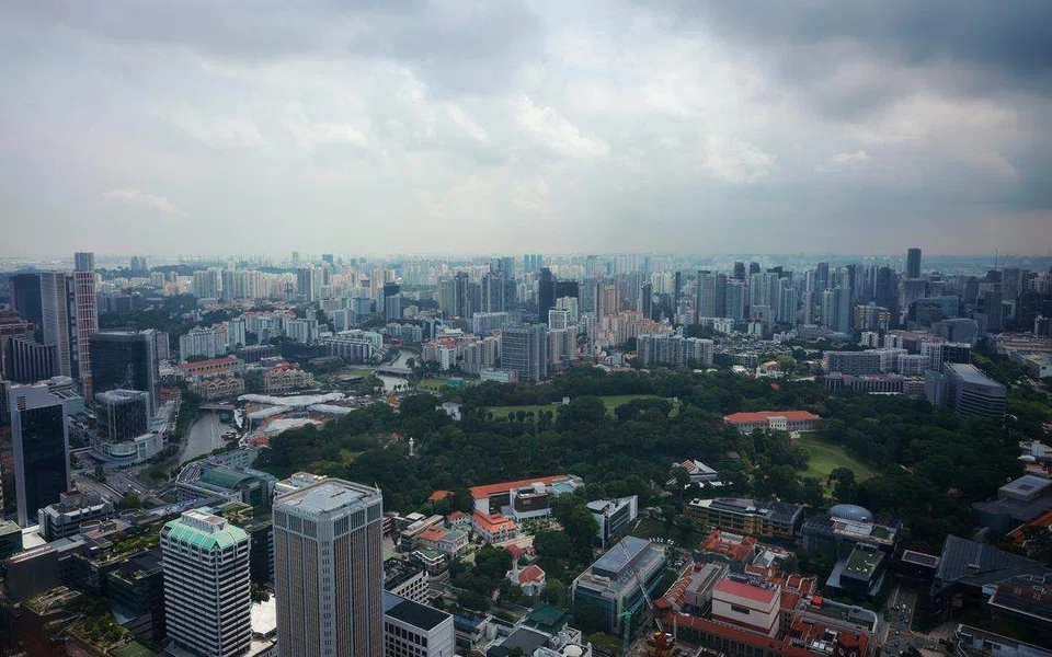 Singapore's skyline on Apr 28, 2022. 