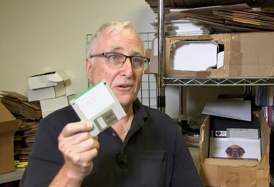 Tom Persky runs floppydisk.com, a California-based online disk recycling service that takes in new and used disks before sending them onto a reliable customer base.