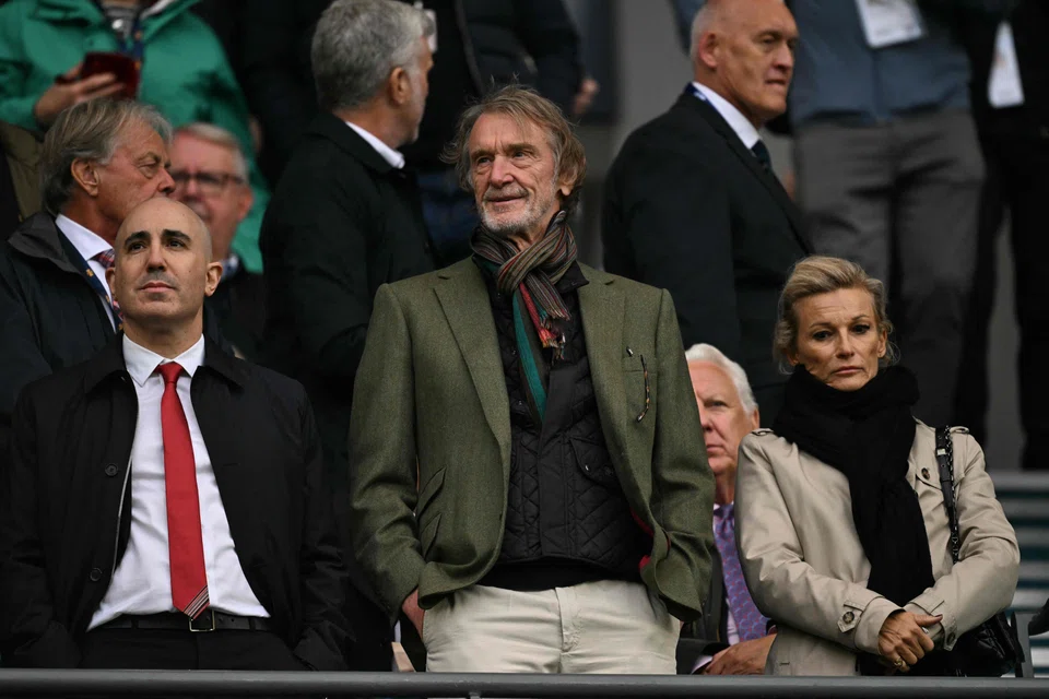 UK industrialist Jim Ratcliffe (centre) took control of Manchester United’s football operations last year after spending about US$1.5 billion to buy roughly a third of the 20-time English league champions.
