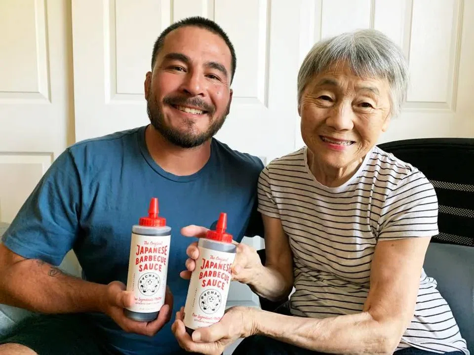 As for Justin Gill’s (left) actual bachan, Judy Yokoyama (right), she is not involved in the business but is still on occasion the star of the show.