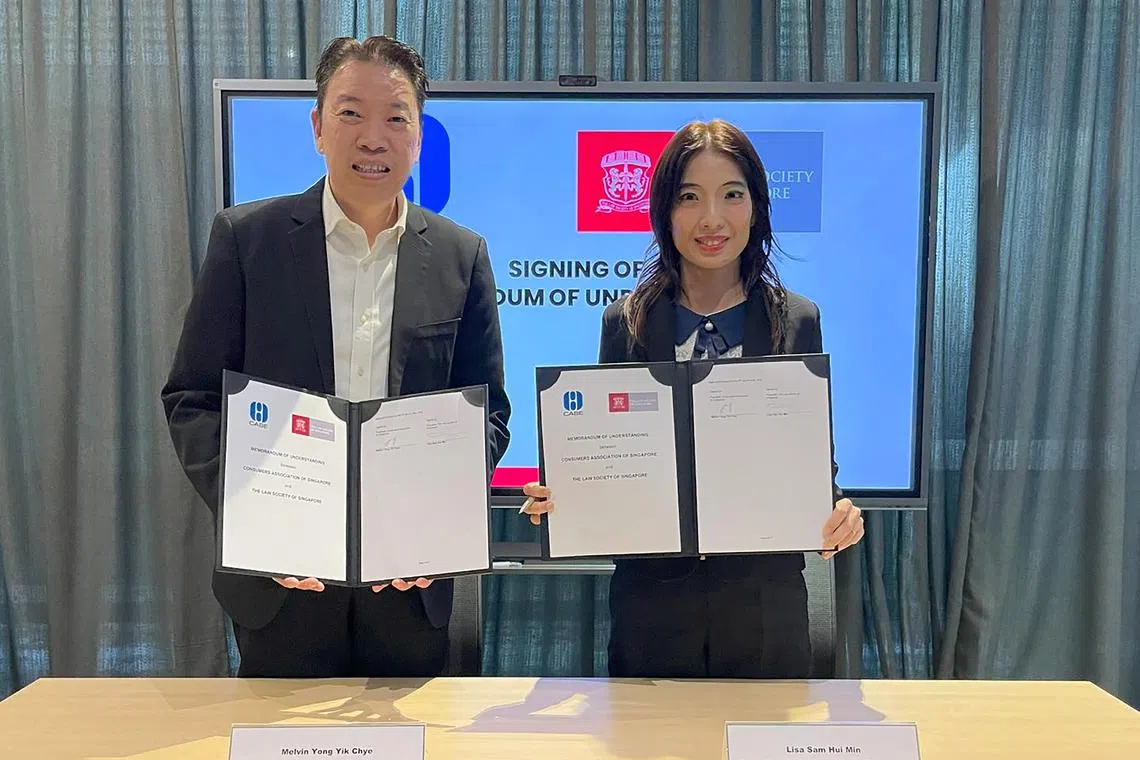 Case president Melvin Yong and Law Society president Lisa Sam formalised the collaboration with the signing of a memorandum of understanding.