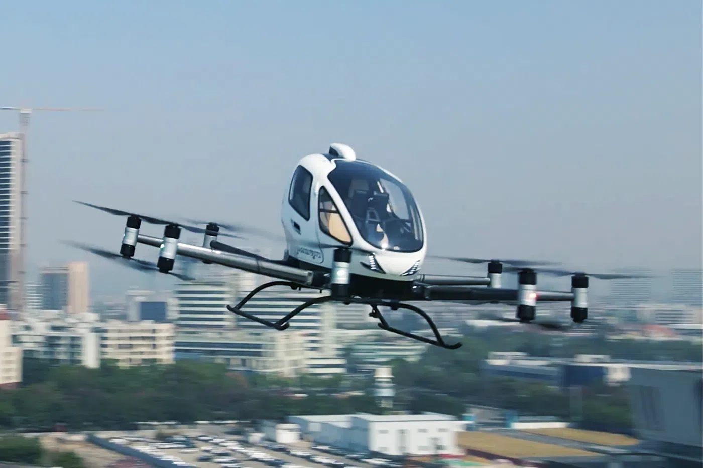 EHang Holdings is the first electric vertical take-off and landing maker in the world to receive a licence to carry passengers commercially.
