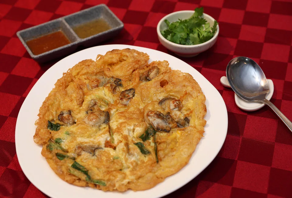 Cheng Hoo Thian's Teochew oyster omelette.