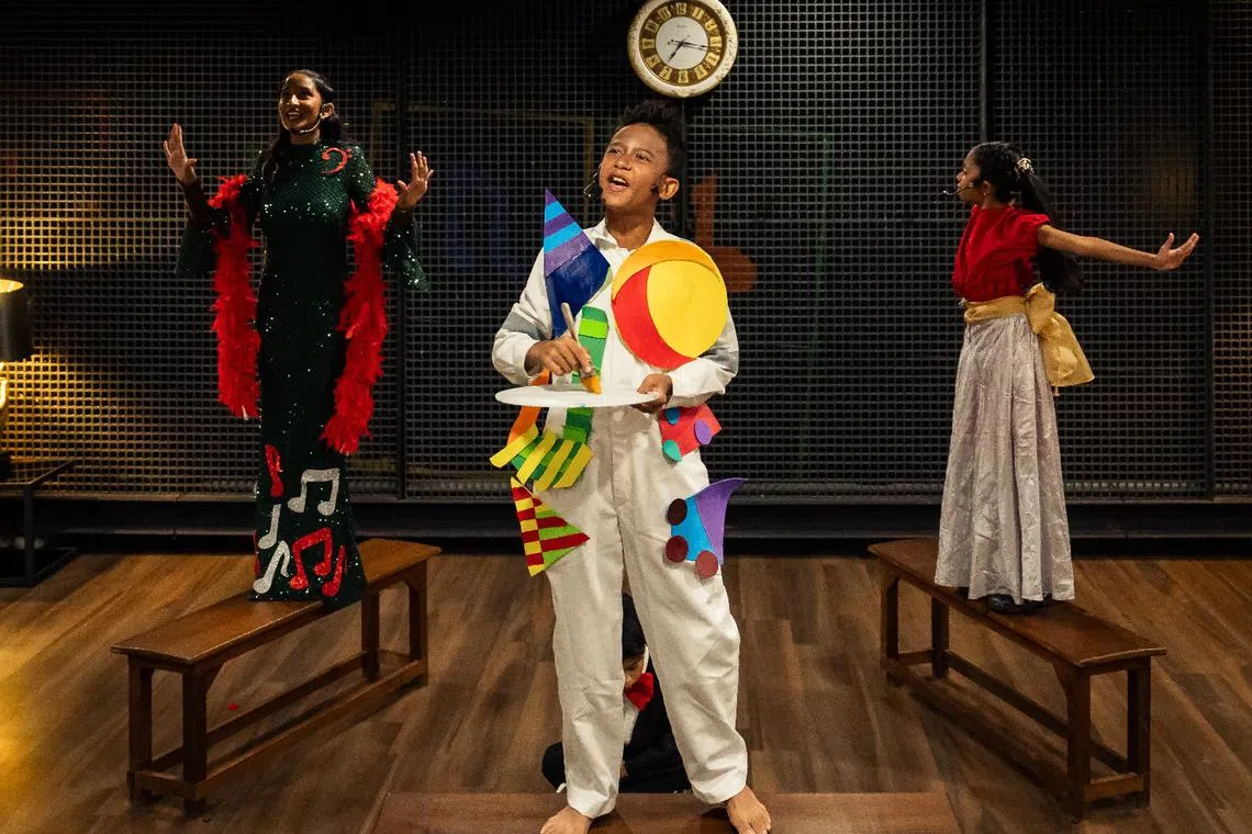 The immersive experience, T’MAD Museum, allowed students to engage with the audience in various activities.