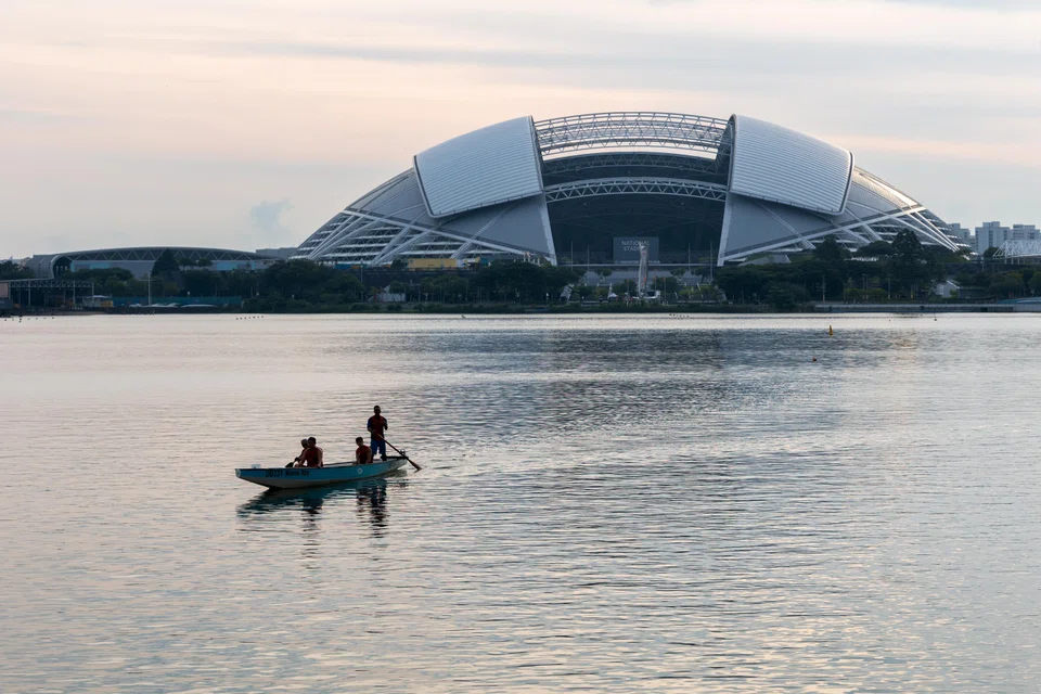 A view of the National Stadium at the Sports Hub. The new WTA 250 Singapore Tennis Open will be played at the Kallang Tennis Hub in January.