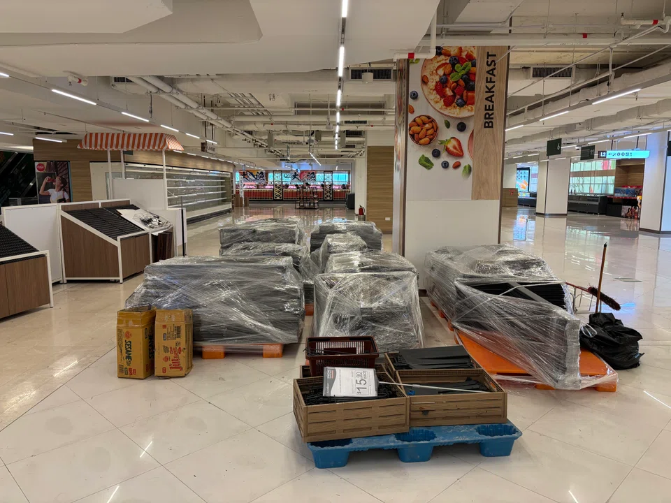 When BT visited Eccellente by Hao Mart at Taste Orchard on Sunday, the shelves and freezers on Level 2 had been entirely emptied of stock. 