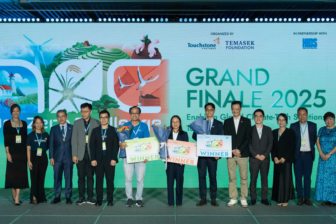 The Net Zero Challenge 2025 awarded 20 billion dong (S$991,730) in catalytic grants and investment prizes to three projects focused on renewable energy, sustainable agriculture, and circular economy solutions.