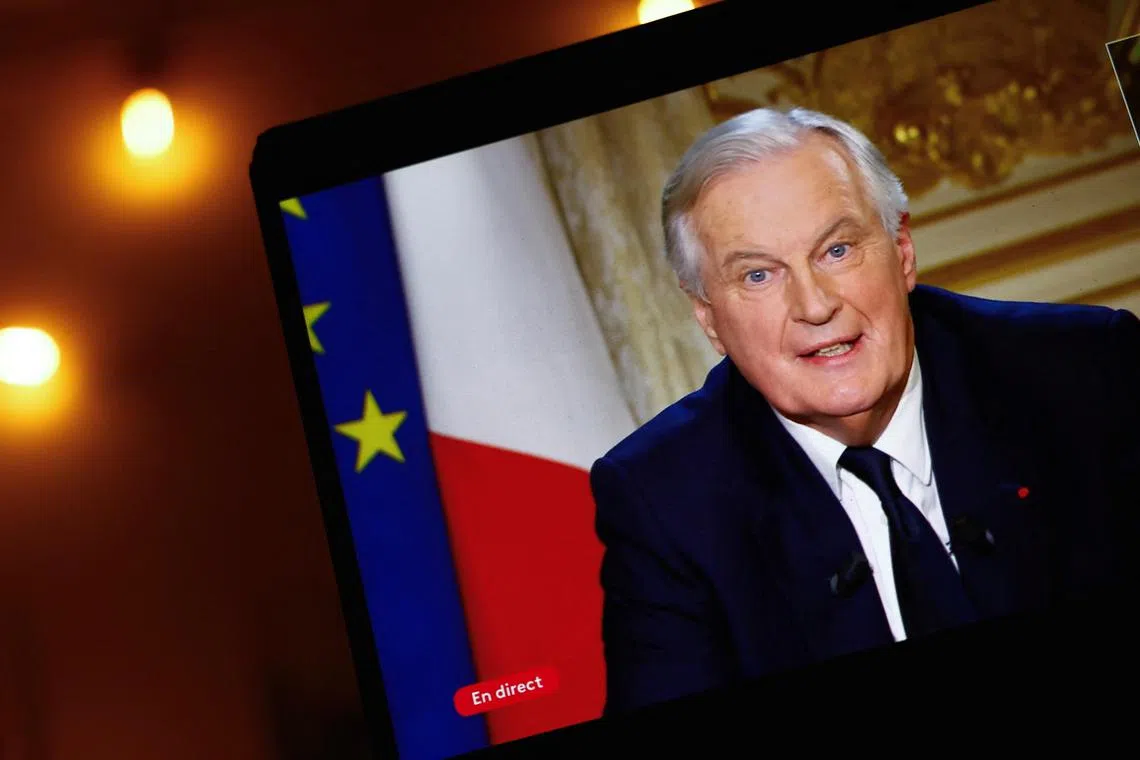 A standoff over an austerity budget, which has caused jitters on financial markets, follows months of tension since President Emmanuel Macron appointed Michel Barnier (pictured) as prime minister in September.