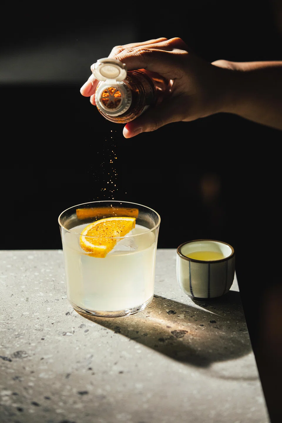 The Cat Bite Margarita is the bar's signature serve for its agave spirits, using both tequila and mezcal.