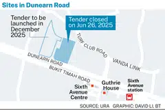 The 99-year leasehold site in Dunearn Road, for which the state tender closed on Jun 26, can yield about 380 private homes. 
