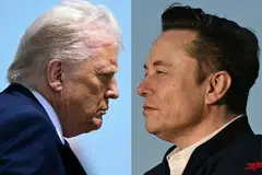 Some politicos in Washington speculate that Donald Trump (left) and Elon Musk will try to mend their relationship and limit the business and political damage from last week’s explosive bust-up. 