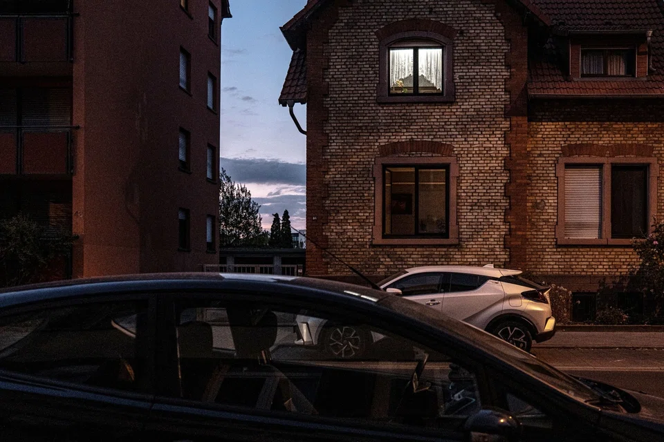 A partly lit home on the outskirts of Frankfurt, Germany, Sep 1, 2022. Energy and food account for 13 per cent of consumption spending in Germany, lower than in poorer European countries. 