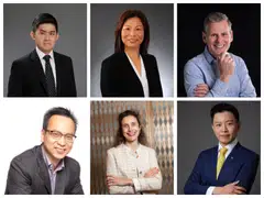 Clockwise from top left: Teo Junrong, Venessa Koo, Thomas Lamson, Joseph Wong, Sophie Mougel and Steven Chan. 