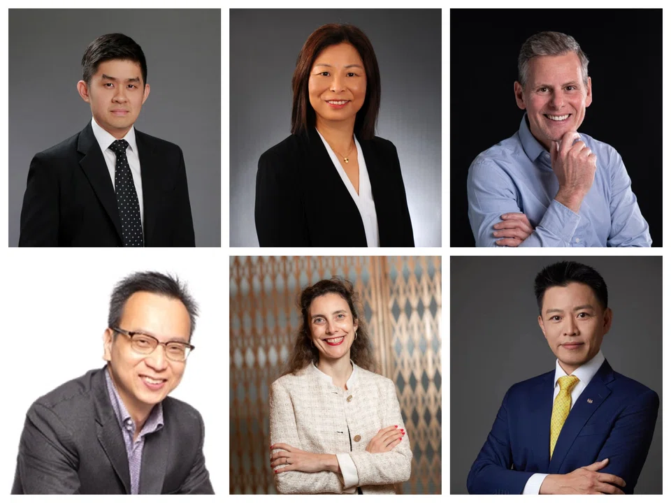 Clockwise from top left: Teo Junrong, Venessa Koo, Thomas Lamson, Joseph Wong, Sophie Mougel and Steven Chan. 