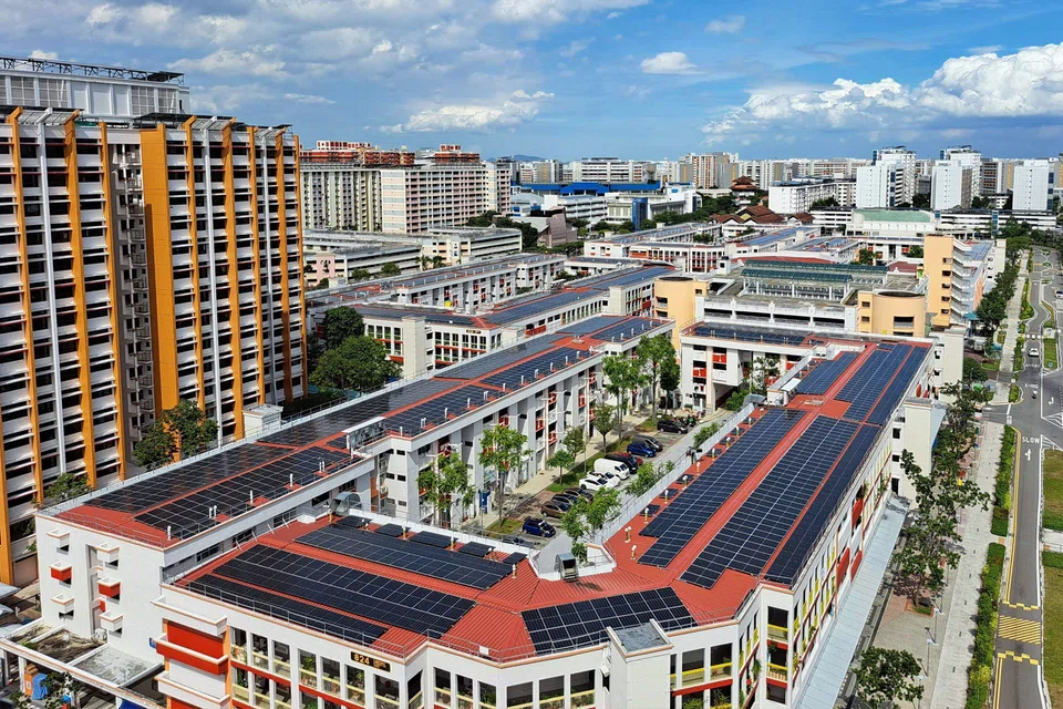 Rooftop solar energy generation systems deployed by Terrenus Energy on public housing blocks.