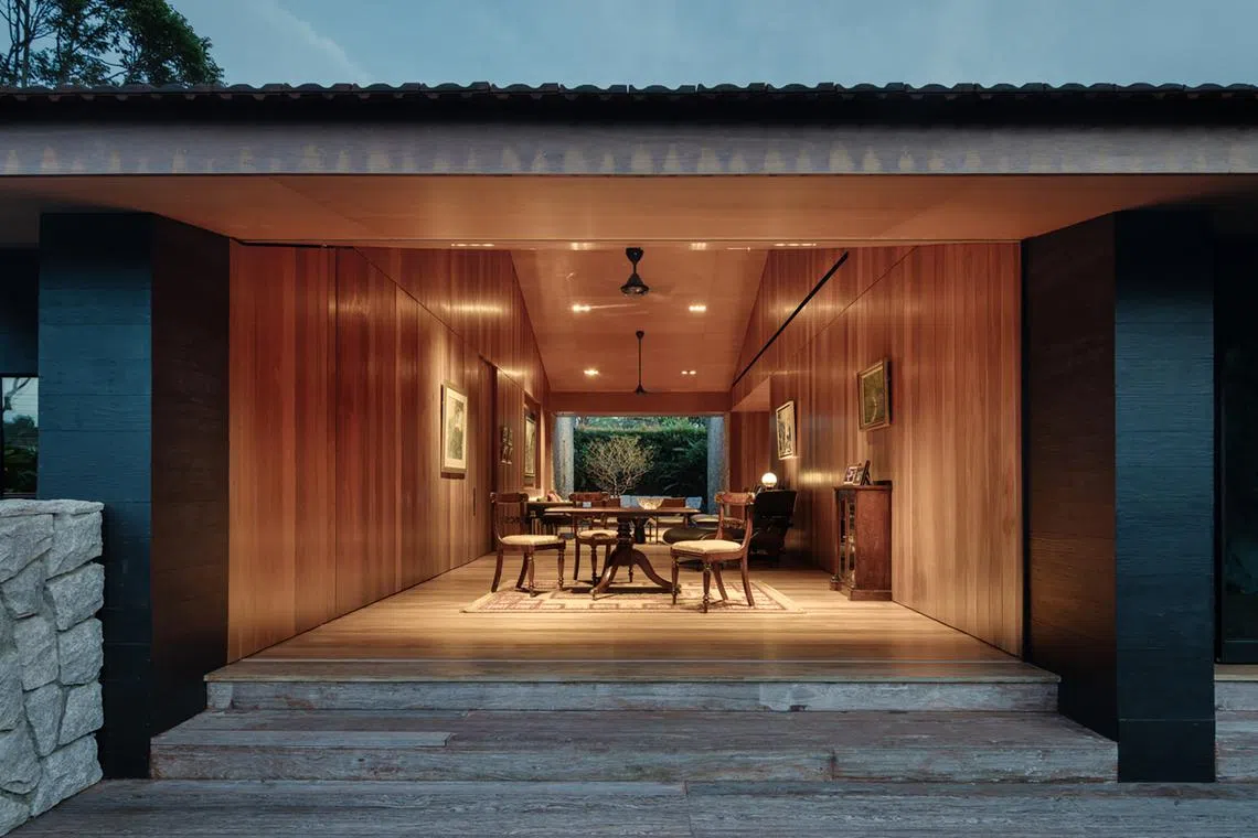 Dr Tan is one of a small number of landed homeowners who choose to keep their property in a single-storey form. 