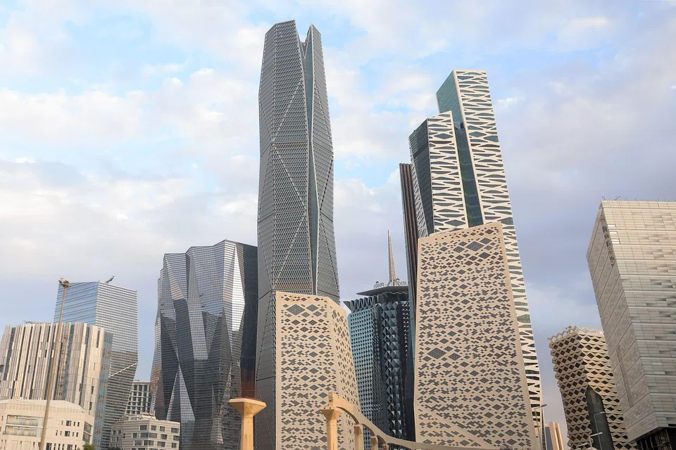 The PIF tower centre in the King Abdullah Financial District in Riyadh. The PIF intends to put more emphasis on firms like manufacturer Alat, aircraft lessor AviLease and new airline Riyadh Air.