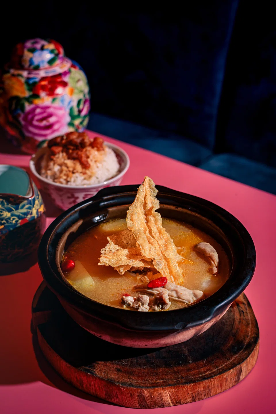 Clean-tasting pig's stomach soup has a pleasant collagen feel.