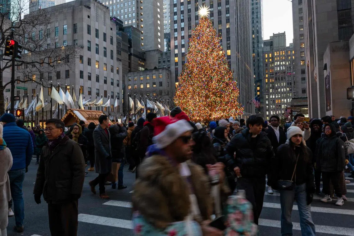 Rockefeller Centre two days before Christmas. Trump's victory reduced the risk of a hard landing and raised the risk of a no-landing scenario for the US economy.