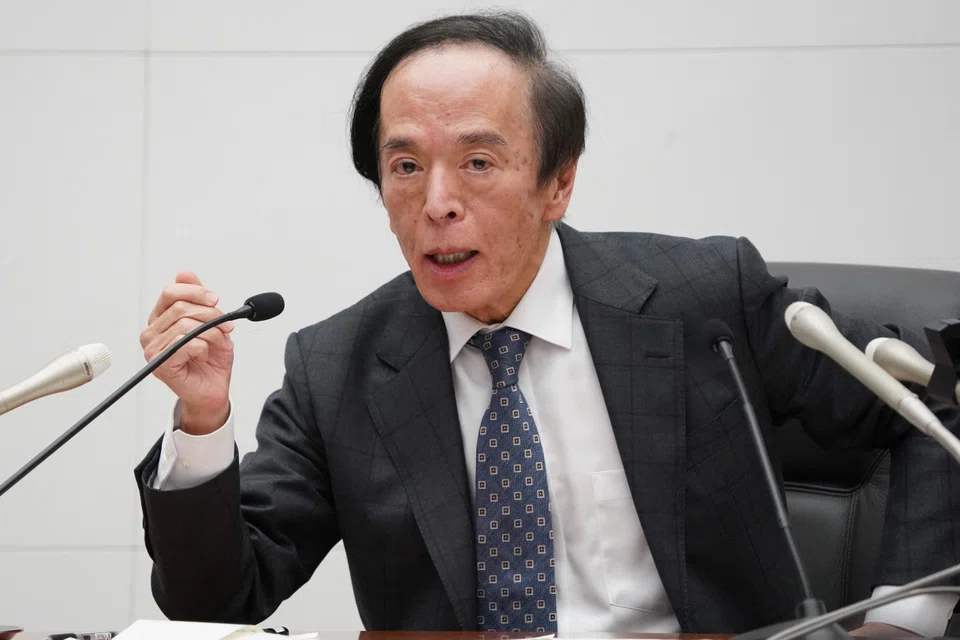 BOJ Governor Kazuo Ueda said the central bank will keep raising interest rates if prospects of higher wages lead to broader price hikes, not just for goods but for services.