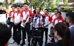 Singapore People's Party launches its manifesto during a walkabout at 210 Toa Payoh Lor 8 Market & Hawker on Apr 19.