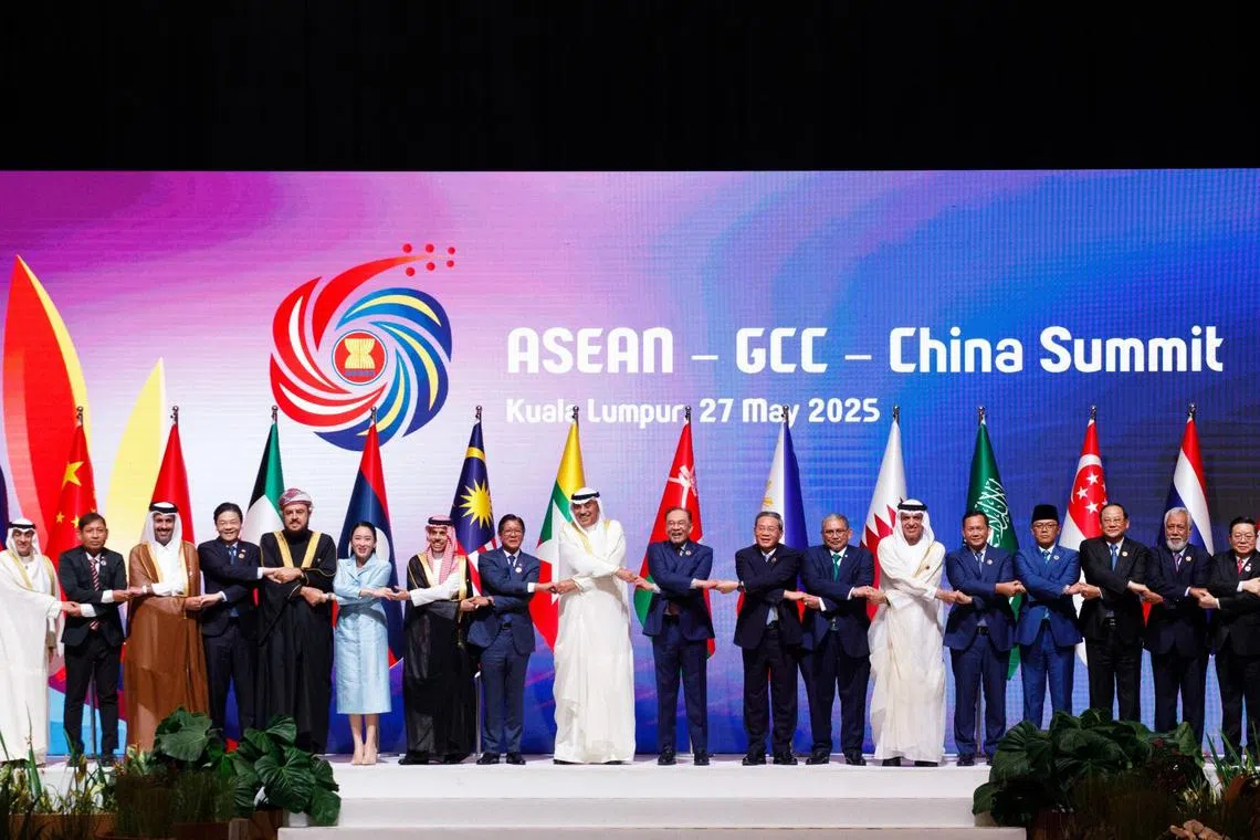 Pushing for cooperation in new areas, such as the digital economy, artificial intelligence and renewable energy, PM Wong said Asean hopes to leverage the GCC and China’s expertise to support the Asean Power Grid and DEFA.
