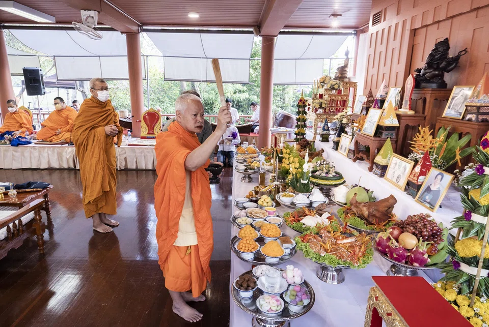 The ceremony in progress.