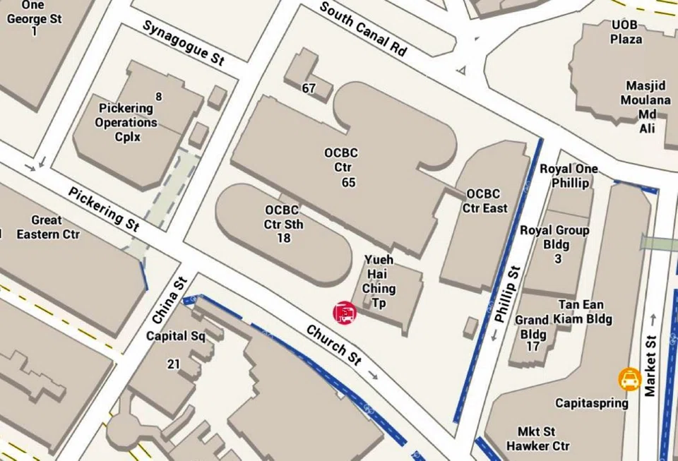 The bank's properties include OCBC Centre, OCBC Centre South and OCBC Centre East.