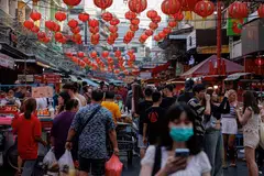 China's CPI rises 0.1 per cent from the previous month.