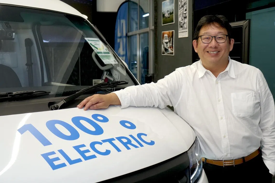 Edward Tan, executive director of Hong Seh Group, says EVs are far cheaper to run than conventional vehicles, making them particularly attractive in commercial settings where the bottom line is king.