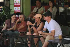 Tourists at a cafe in Hanoi. Vietnam, famous for its array of cheap and delicious food, is fast becoming a premium dining destination.